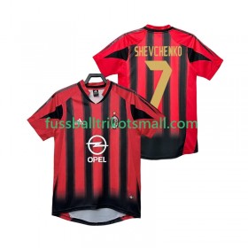 Fußballtrikots AC Mailand SHEVCHENKO 7 2004 Retro 2005 Kurzarm Heimtrikotsatz kaufen